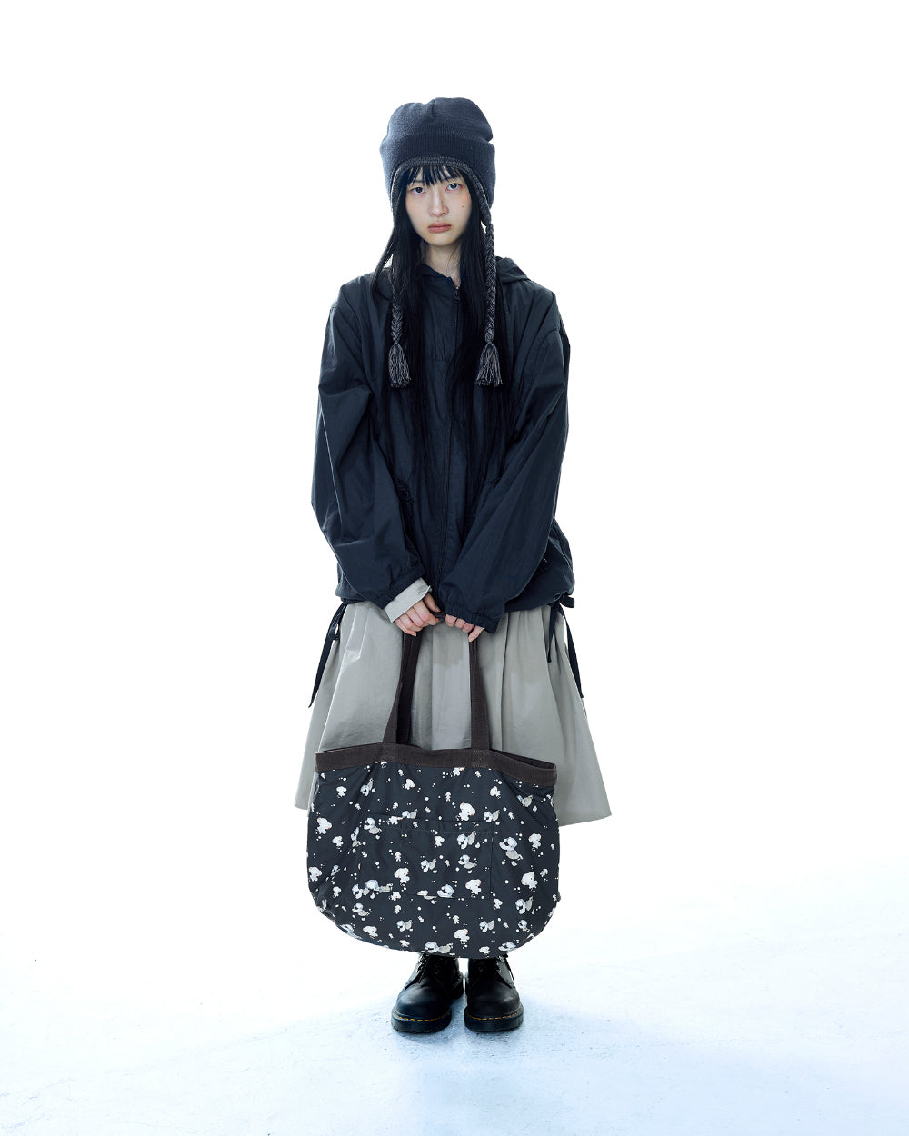 Coyseio - Check Wrinkles Wind Breaker (Navy) product image 8 | TRAB K-Fashion Australia
