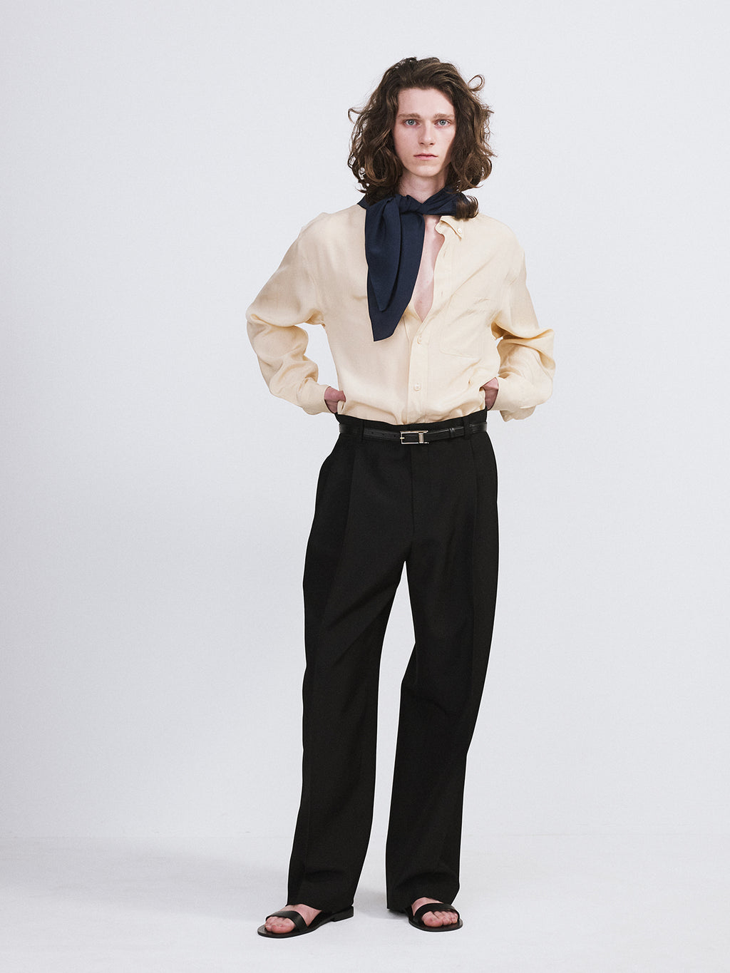 Recto - Double Pleated Suit Pants (Black) product image 3 | TRAB K-Fashion Australia