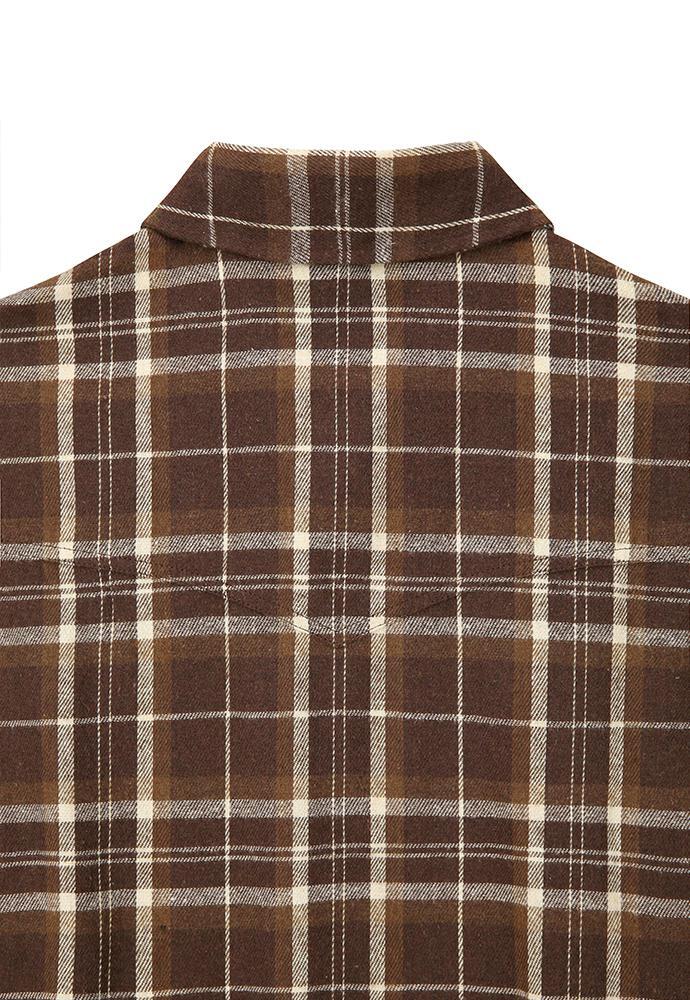 Art if acts - Washed Check Western Shirt (Brown) product image 11 | TRAB K-Fashion Australia