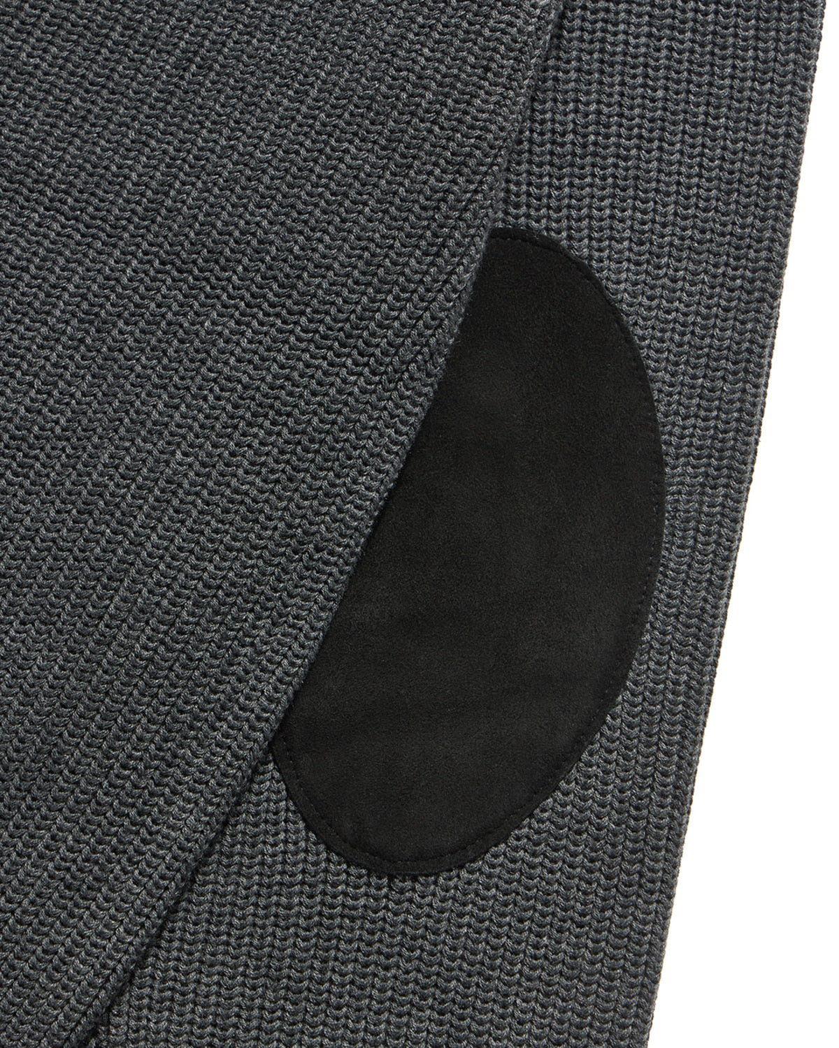 Eastlogue - Leather Patch Drivers Zip-up Knit (Melange Grey) product image 5 | TRAB K-Fashion Australia