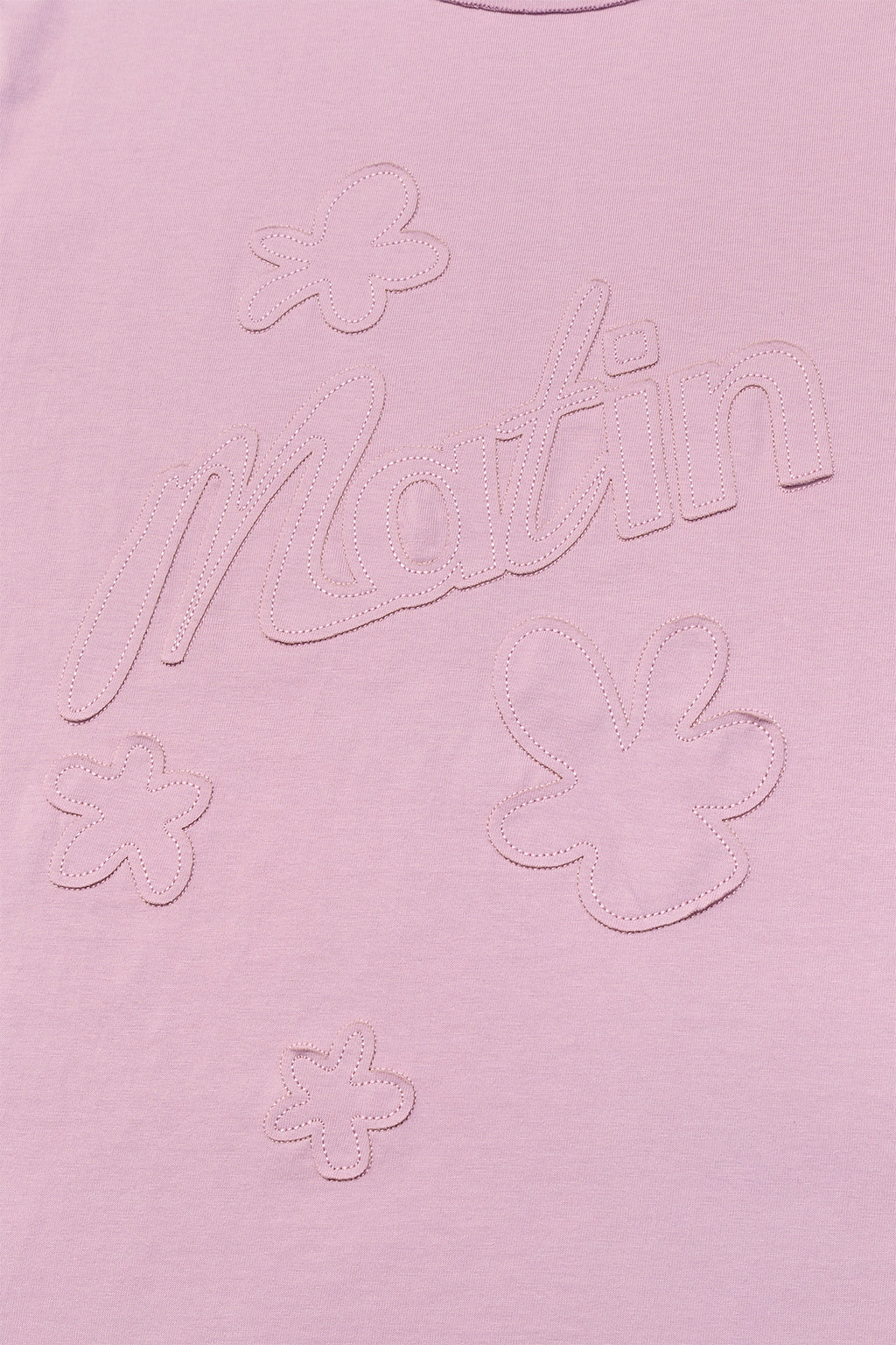 Matin Kim - Flower Applique Logo Top (Light Pink) product image 4 | TRAB K-Fashion Australia