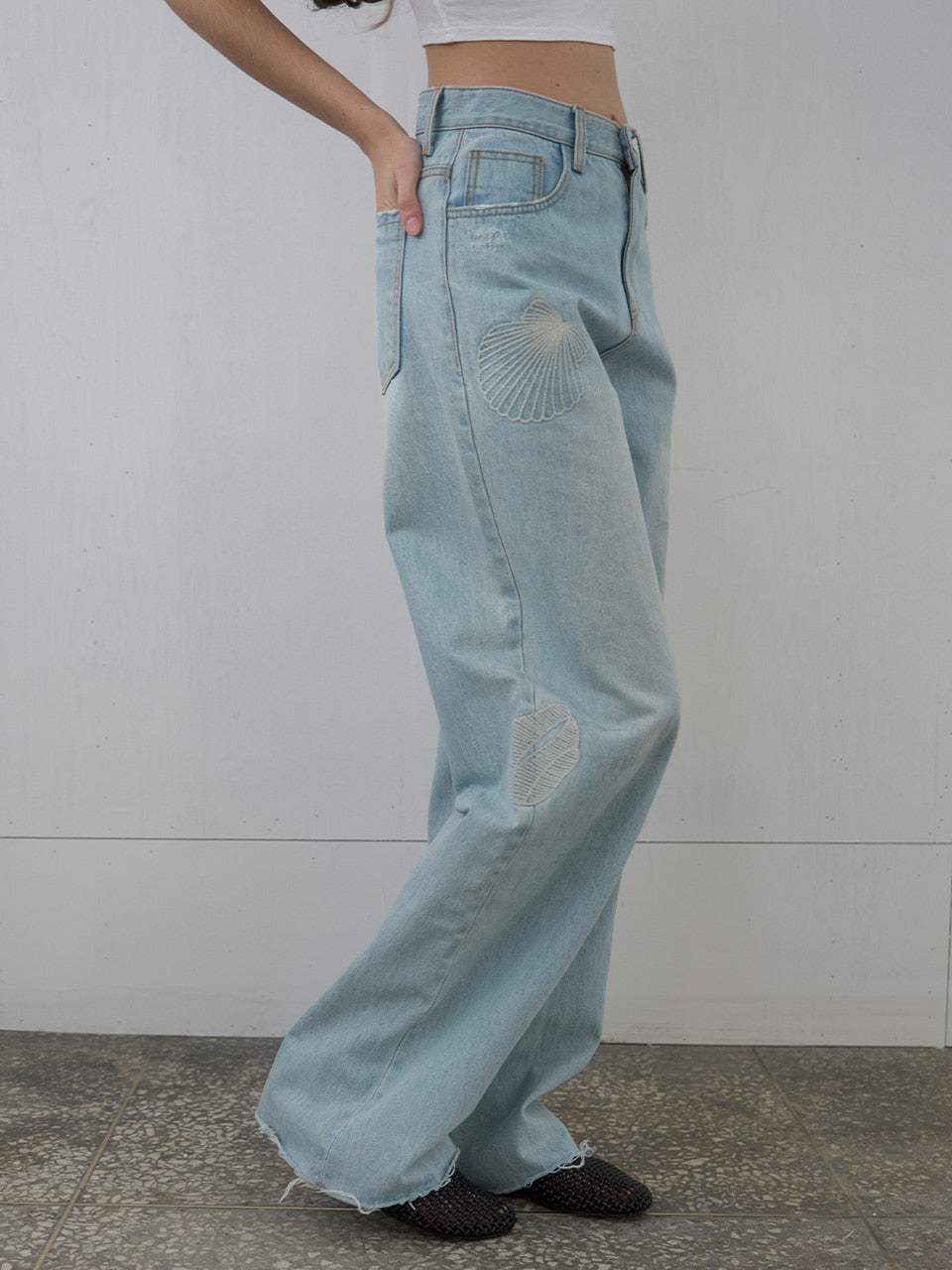 Kijun - Seashore Jeans (Light Blue) product image 1 | TRAB K-Fashion Australia