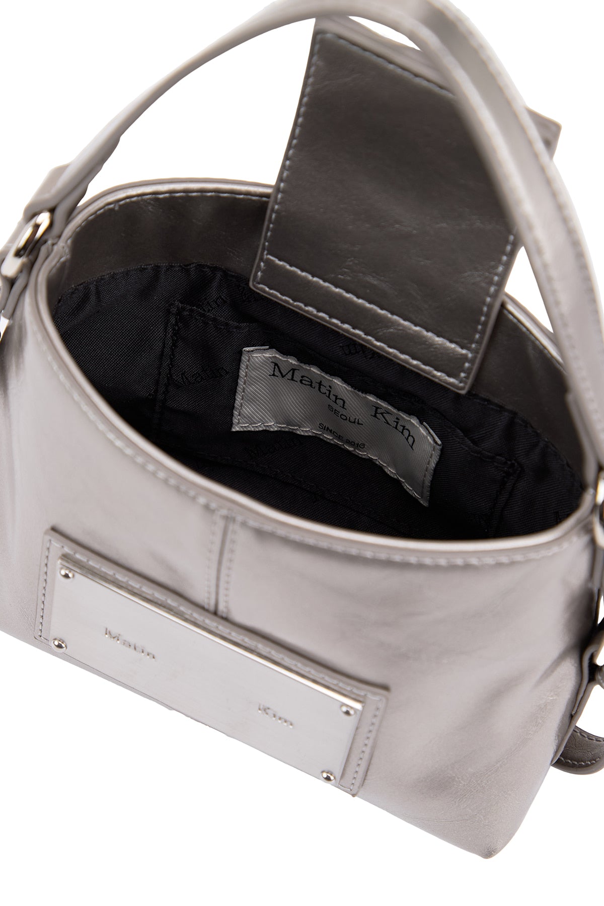 Matin Kim - Handle Mini Cross Bag (Dark Silver) product image 5 | TRAB K-Fashion Australia
