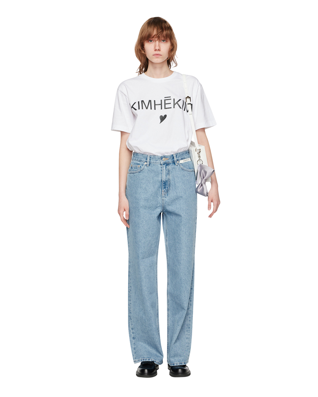Kimhe Kim - Kimhekim Heart T-Shirt (White) product image 1 | TRAB K-Fashion Australia