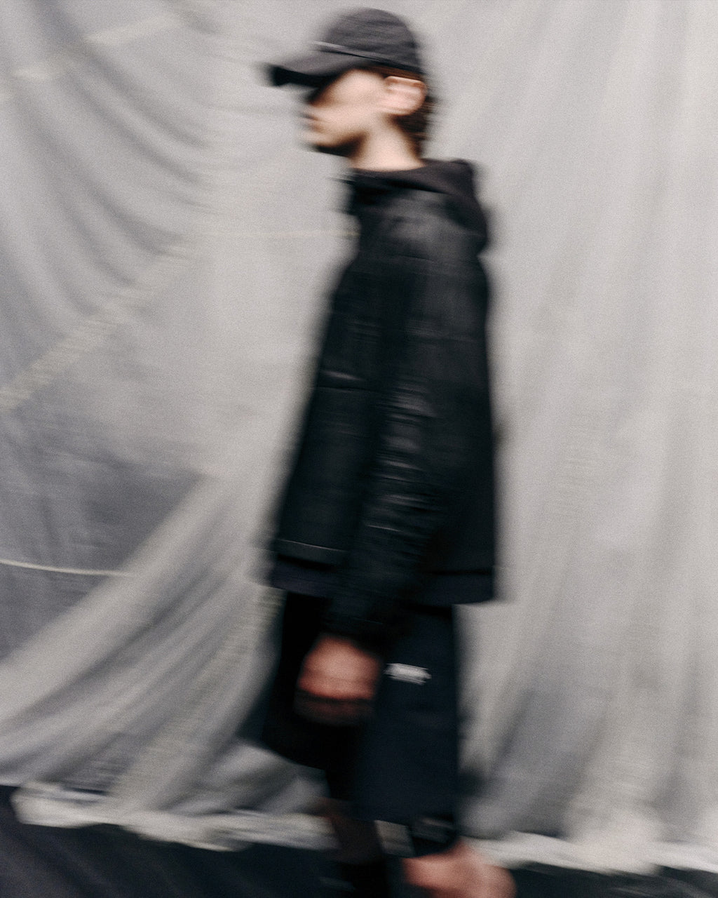 Eastlogue - Quilted Mixed Pullover (Black) product image 3 | TRAB K-Fashion Australia