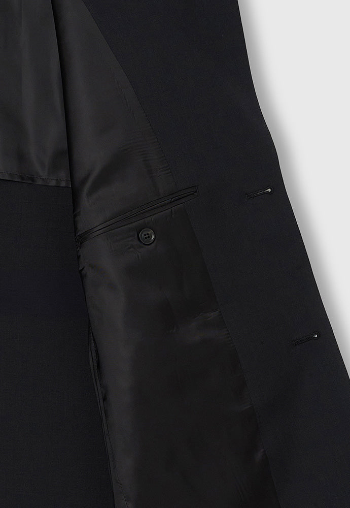 Tonywack - Tropical Wool Relaxed Tailored Jacket (Summer Exclusive) (Black) product image 14 | TRAB K-Fashion Australia