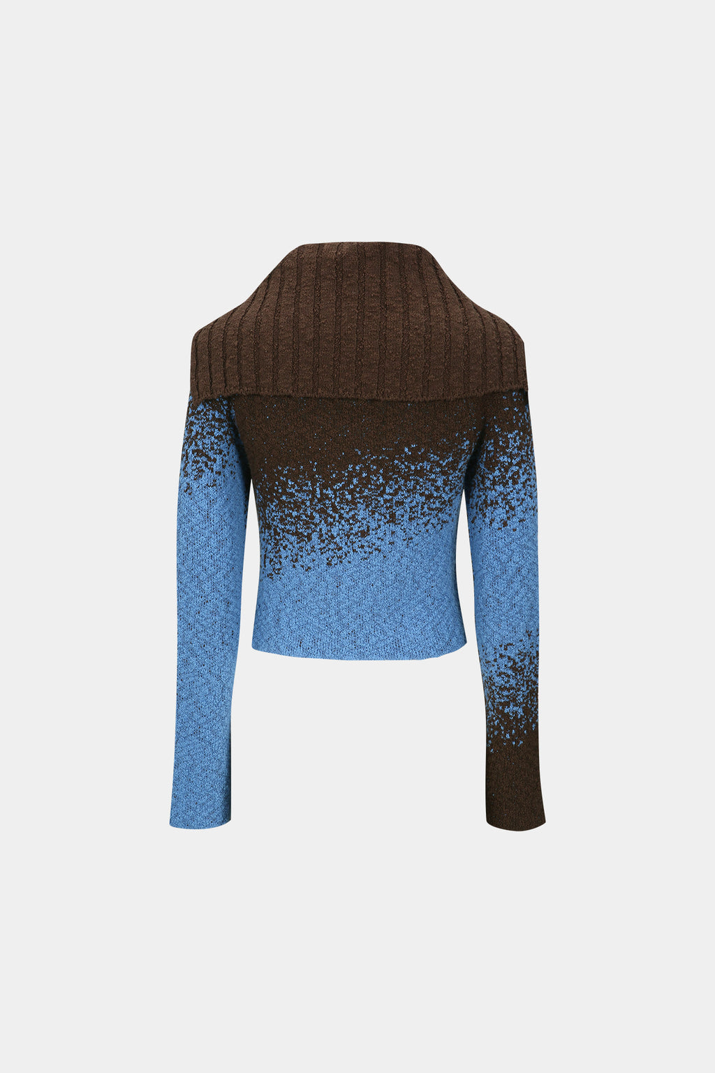 Andersson Bell - Flow Jaquard Short Cardigan (Blue/Brown) product image 9 | TRAB K-Fashion Australia