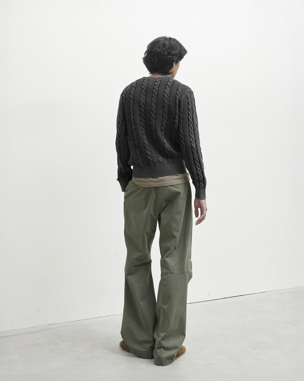 Brownyard - Washed Cable Knit (Black) product image 2 | TRAB K-Fashion Australia