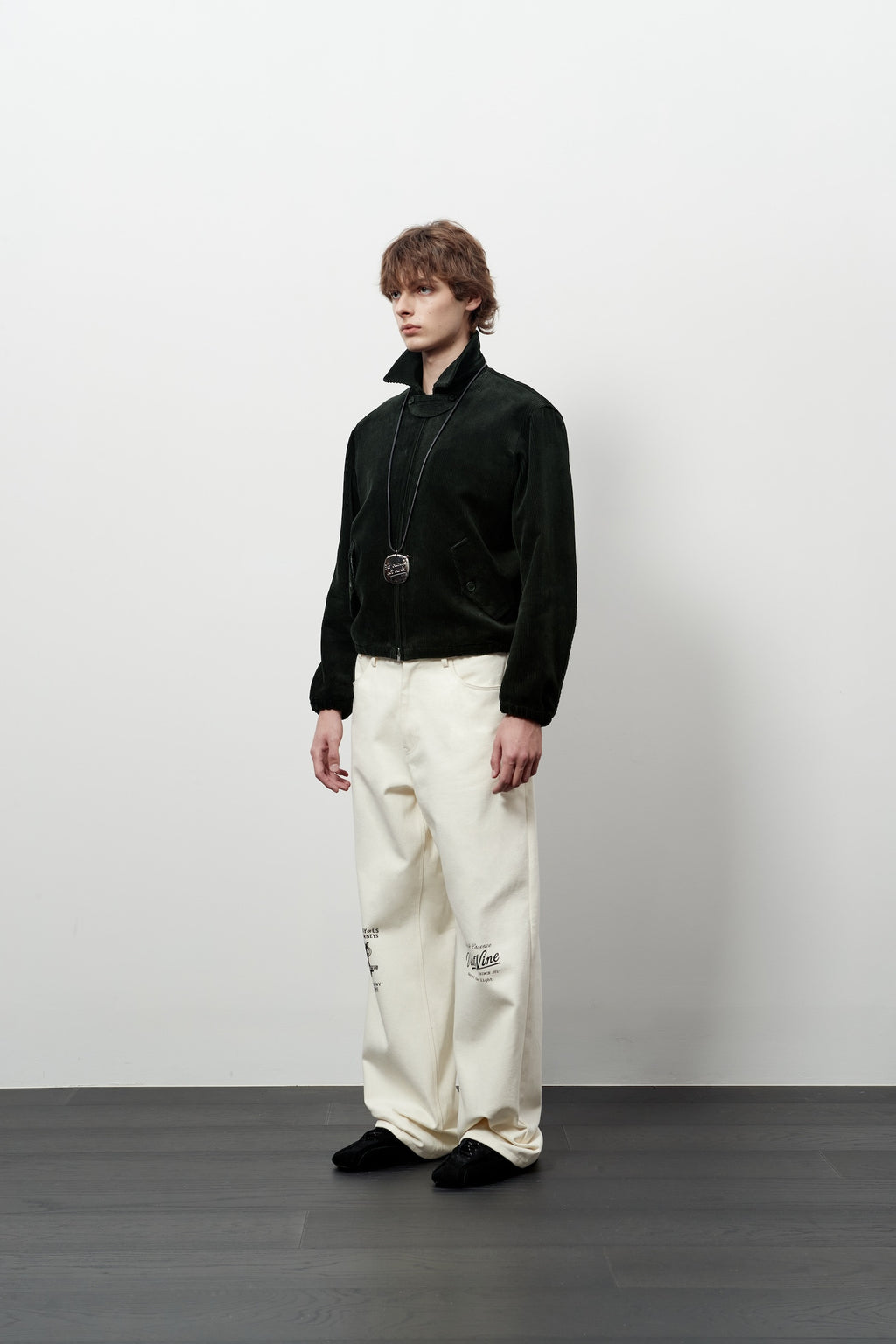 STU - Strap Corduroy Jacket (Black) product image 2 | TRAB K-Fashion Australia