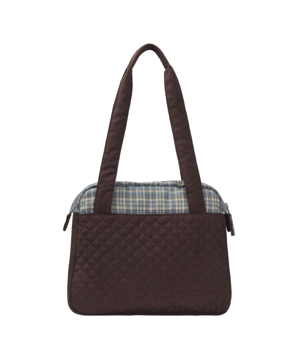 Coyseio - Check Quilted Tote Bag (Brown) product image 11 | TRAB K-Fashion Australia
