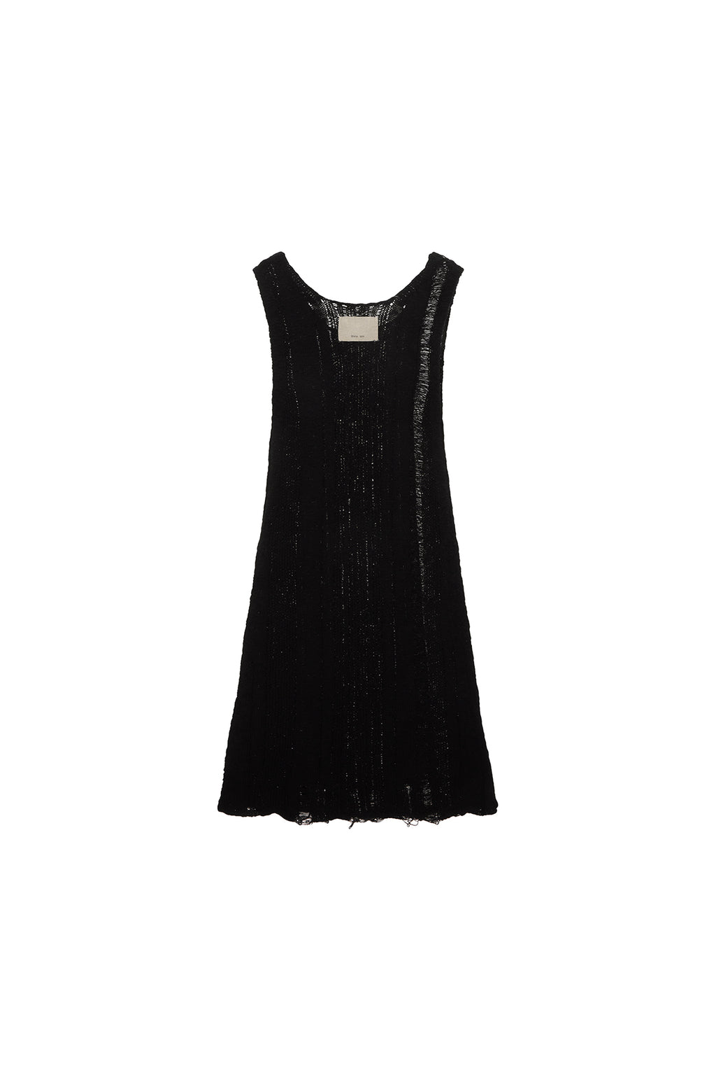 Matin Kim - Stripe Chunky Knit Dress (Black) product image 2 | TRAB K-Fashion Australia