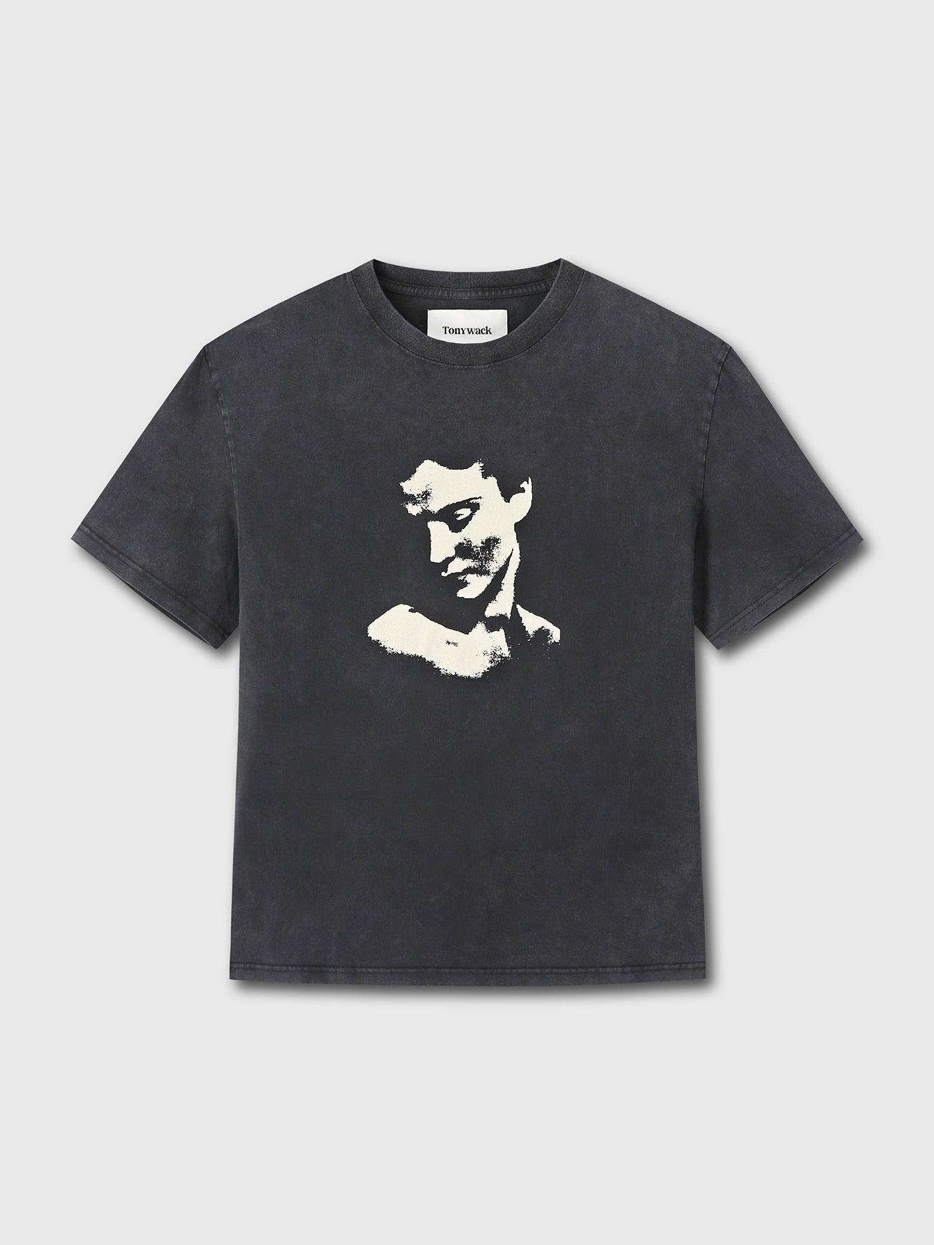 Tonywack - Portrait Garment Dyed T-Shirt (Faded Black) product image 7 | TRAB K-Fashion Australia