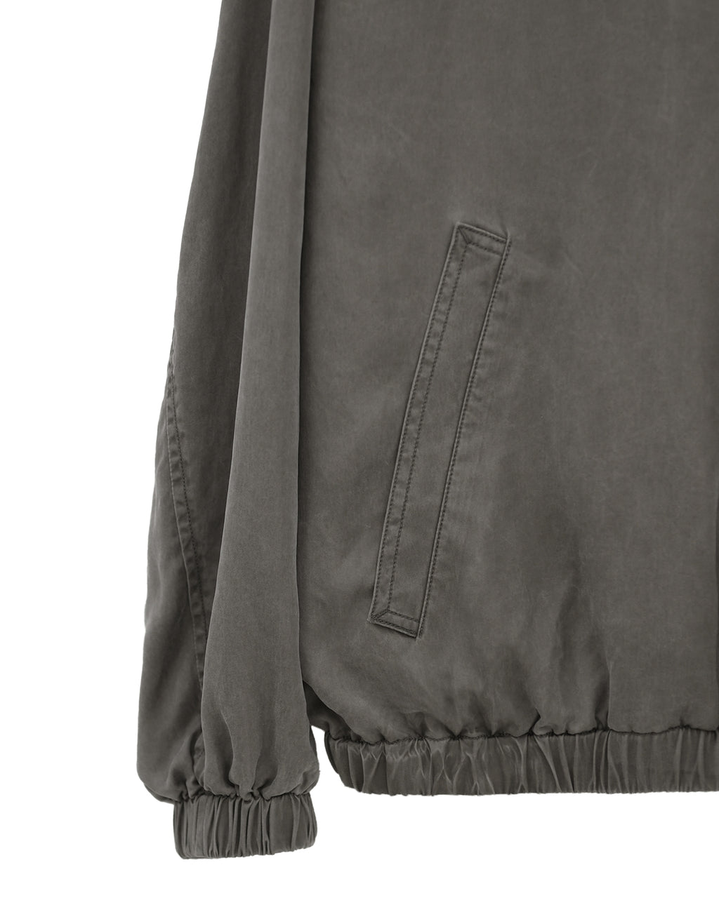 Brownyard - Washed Cupro Stand Collar Blouson (Charcoal) product image 5 | TRAB K-Fashion Australia