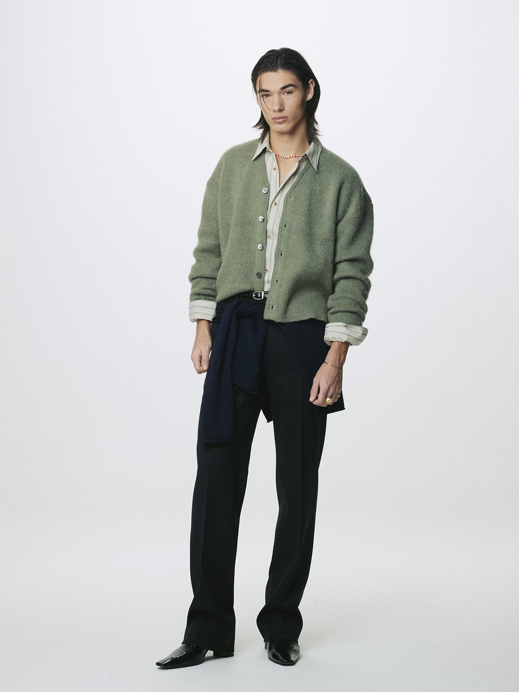 Tonywack - Wool Tailored Straight Trousers (Midnight) product image 6 | TRAB K-Fashion Australia