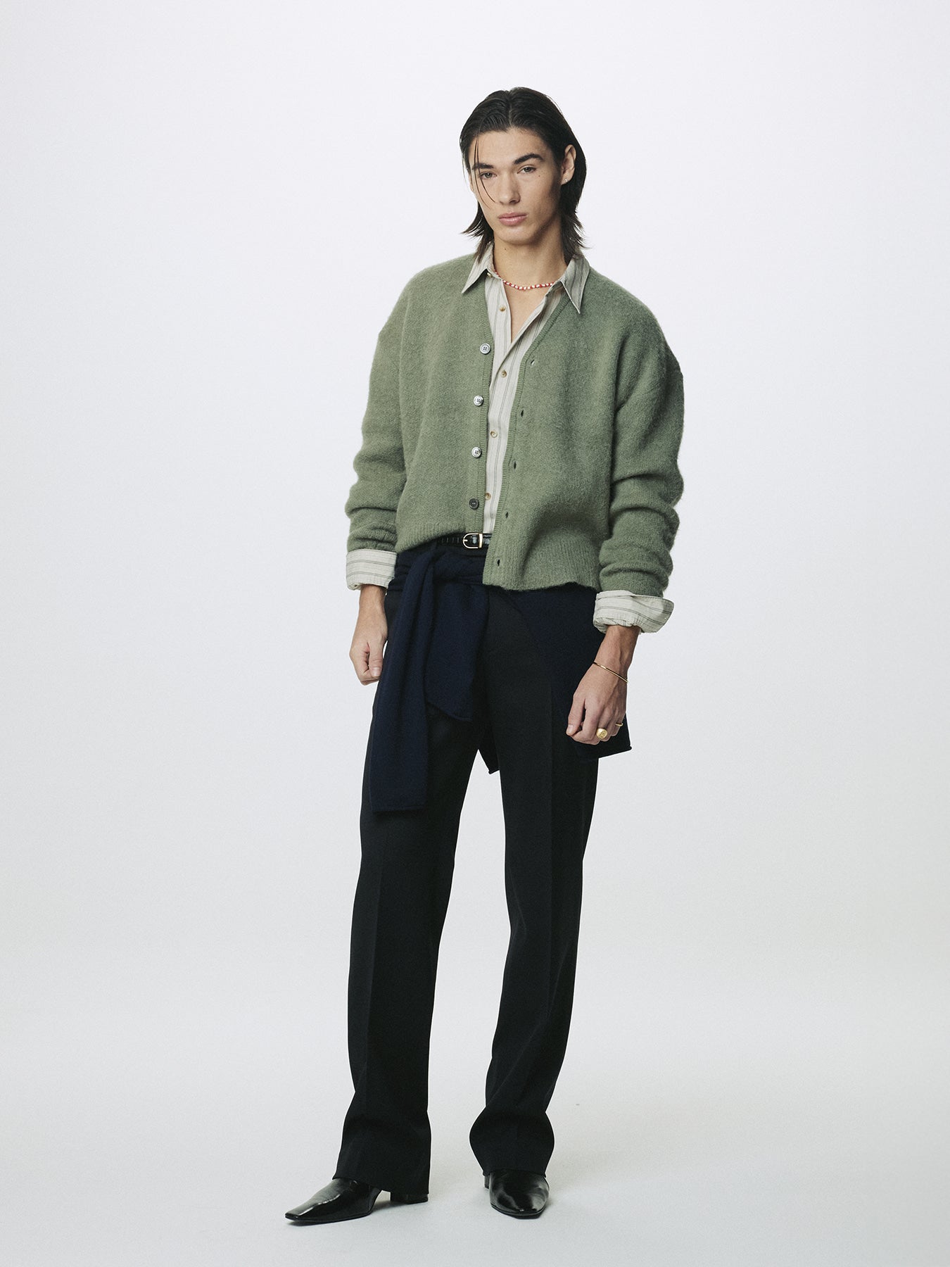 Tonywack - Wool Tailored Straight Trousers (Midnight) product image 6 | TRAB K-Fashion Australia