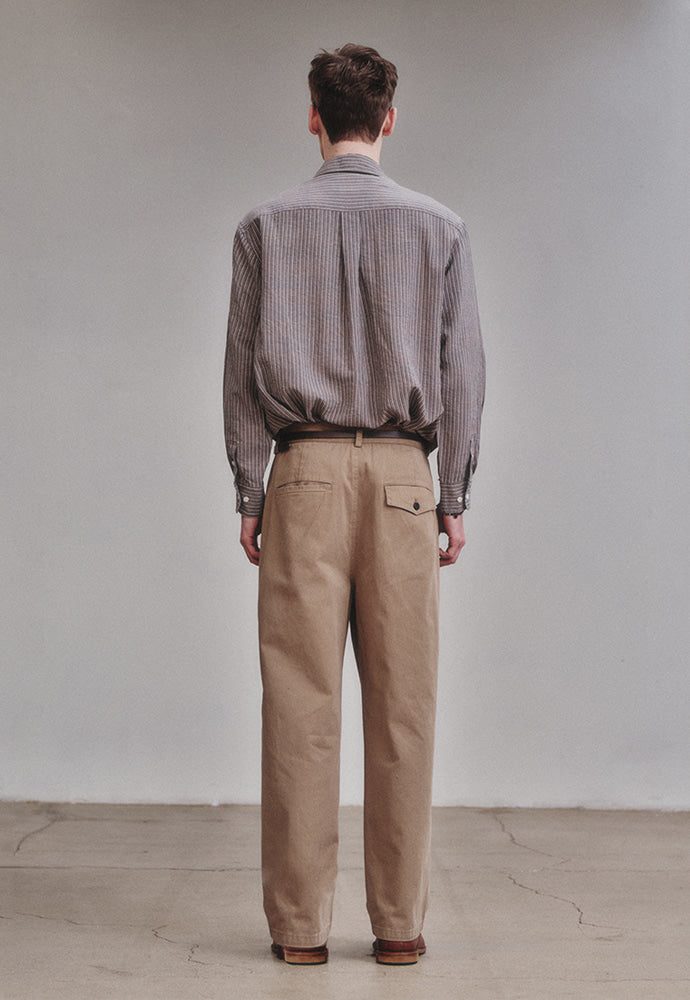 Art if acts - One Tuck Chino Pants (Beige) product image 5 | TRAB K-Fashion Australia