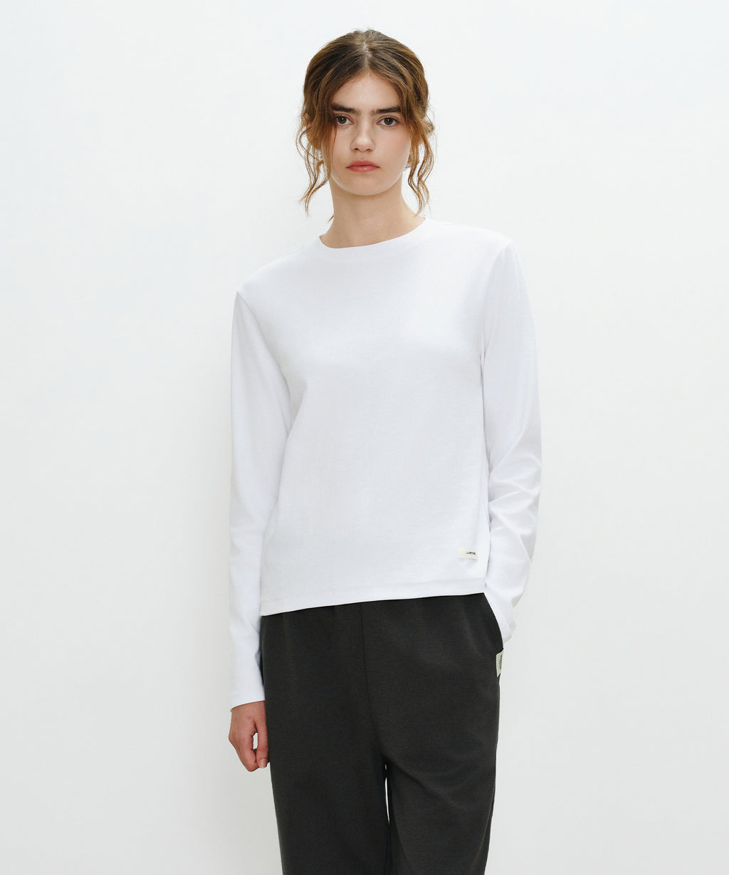 Marithe & Francois Girbaud - Basic Long Sleeve (White) product image 1 | TRAB K-Fashion Australia