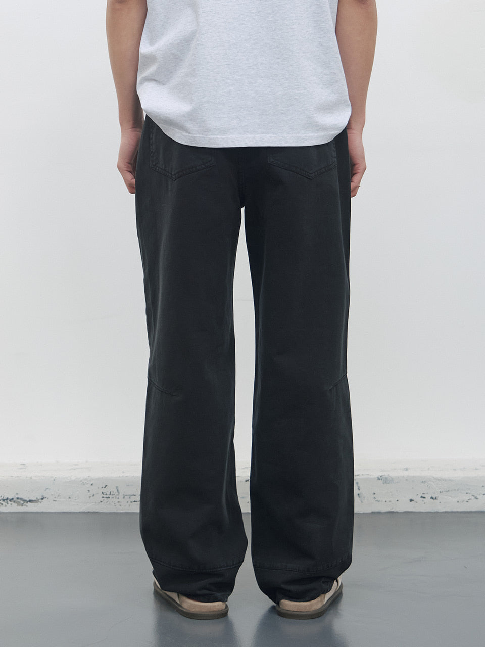 Kijun - Double Waist 5-Pocket Pants (Black) product image 3 | TRAB K-Fashion Australia