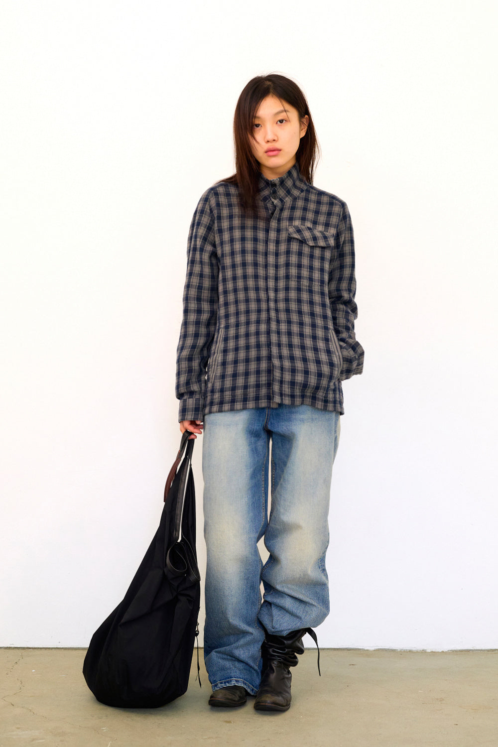 Hatchingroom - Hidden Shirket (Over Dyed Grey/Blue) product image 7 | TRAB K-Fashion Australia