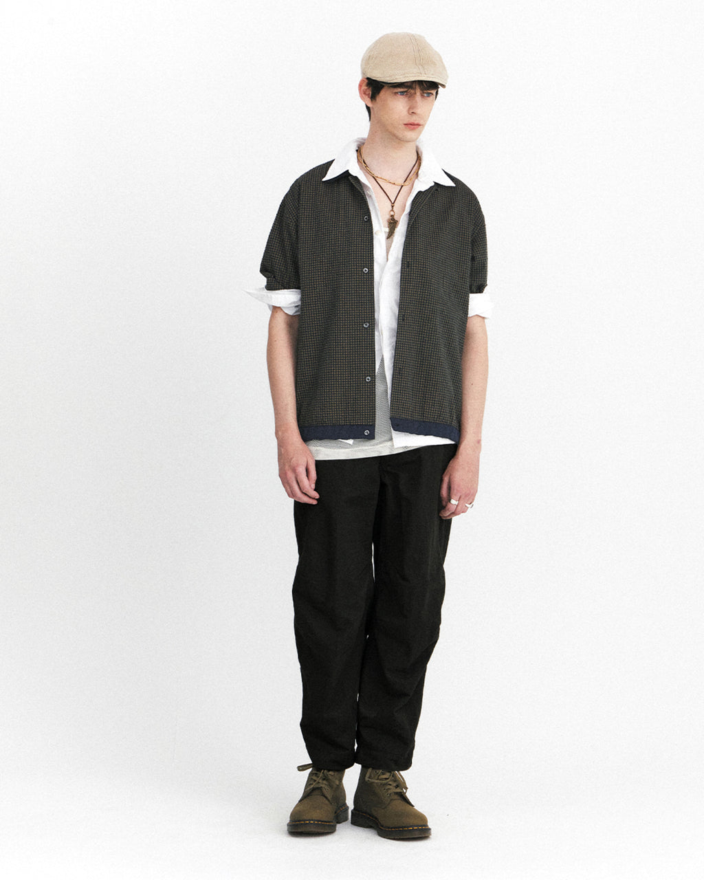 Eastlogue - Curve Knee Belted Pants (Black) product image 1 | TRAB K-Fashion Australia