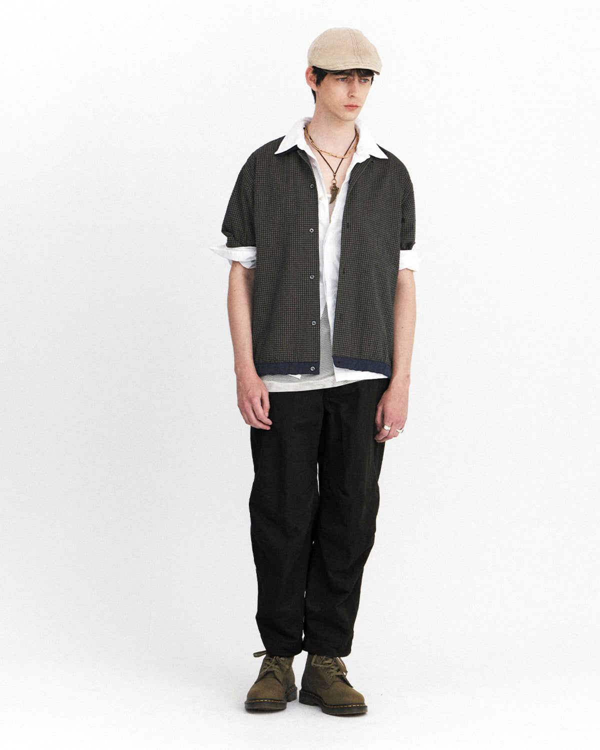 Eastlogue - Curve Knee Belted Pants (Black) product image 1 | TRAB K-Fashion Australia