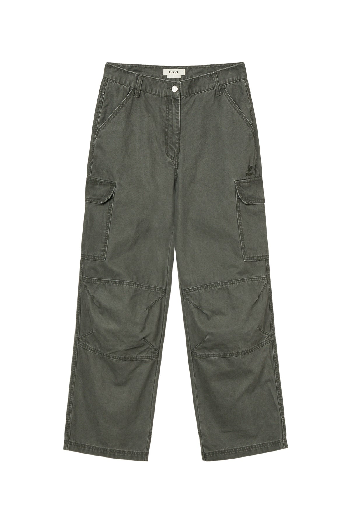 Deinet - Vintage Washed Cargo Pants (Khaki) product image 1 | TRAB K-Fashion Australia