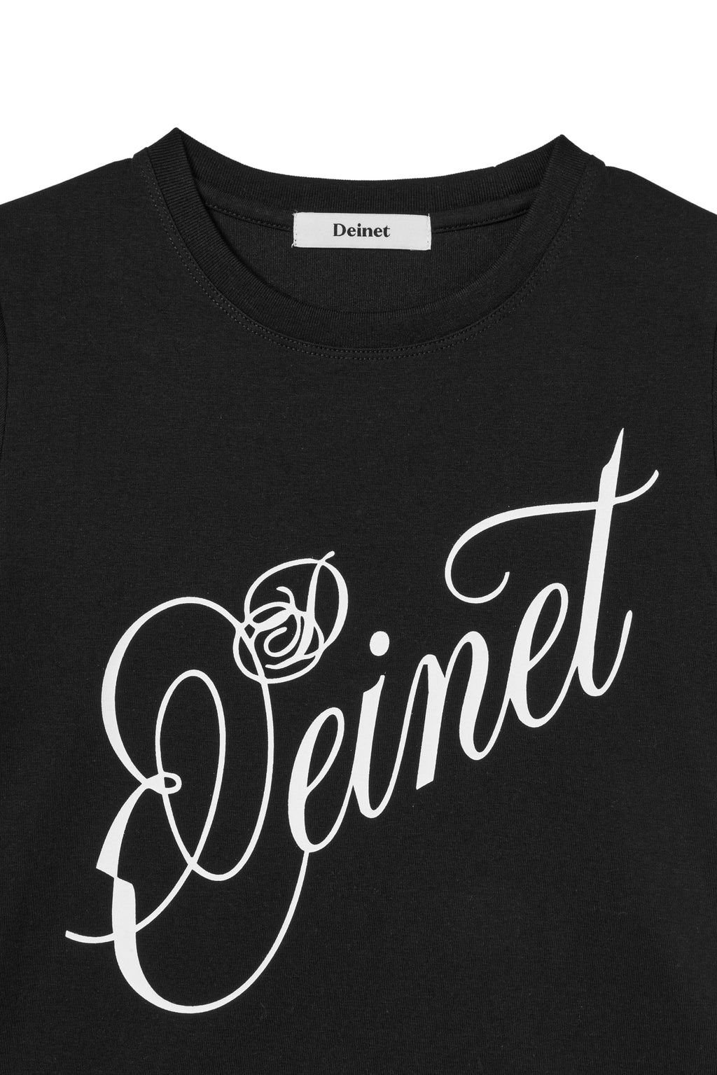 Deinet - Rose Typo Graphic T-Shirt (Black) product image 3 | TRAB K-Fashion Australia