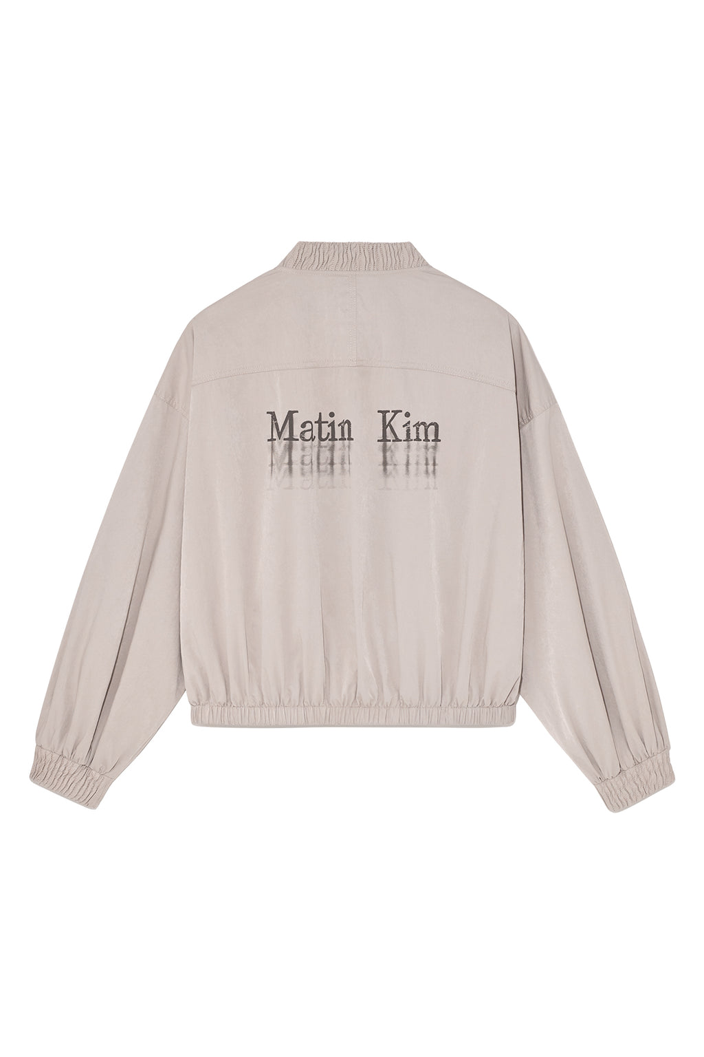 Matin Kim - Washed Volume Bomber Jumper (Light Pink) product image 2 | TRAB K-Fashion Australia