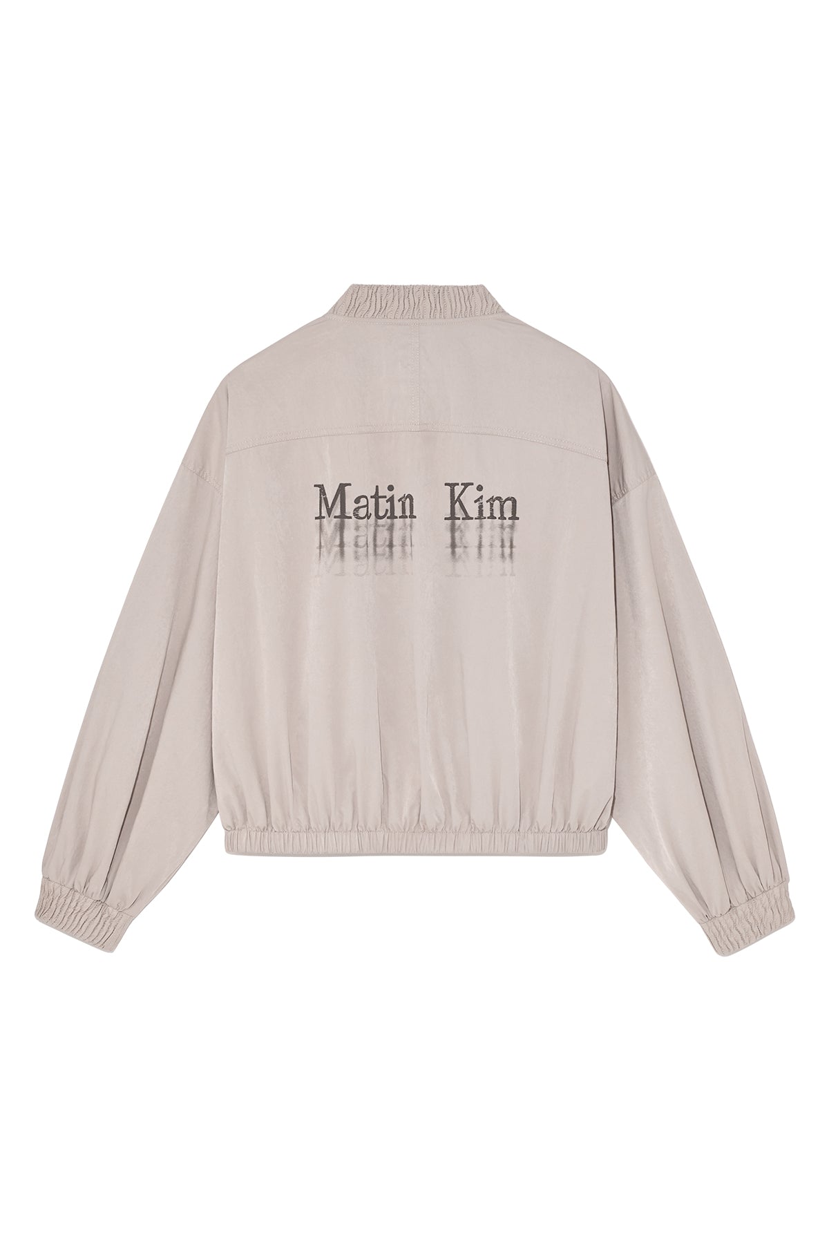 Matin Kim - Washed Volume Bomber Jumper (Light Pink) product image 2 | TRAB K-Fashion Australia