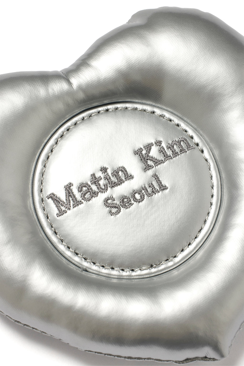 Matin Kim - Puffer Heart Mirror Keyring (Silver) product image 3 | TRAB K-Fashion Australia