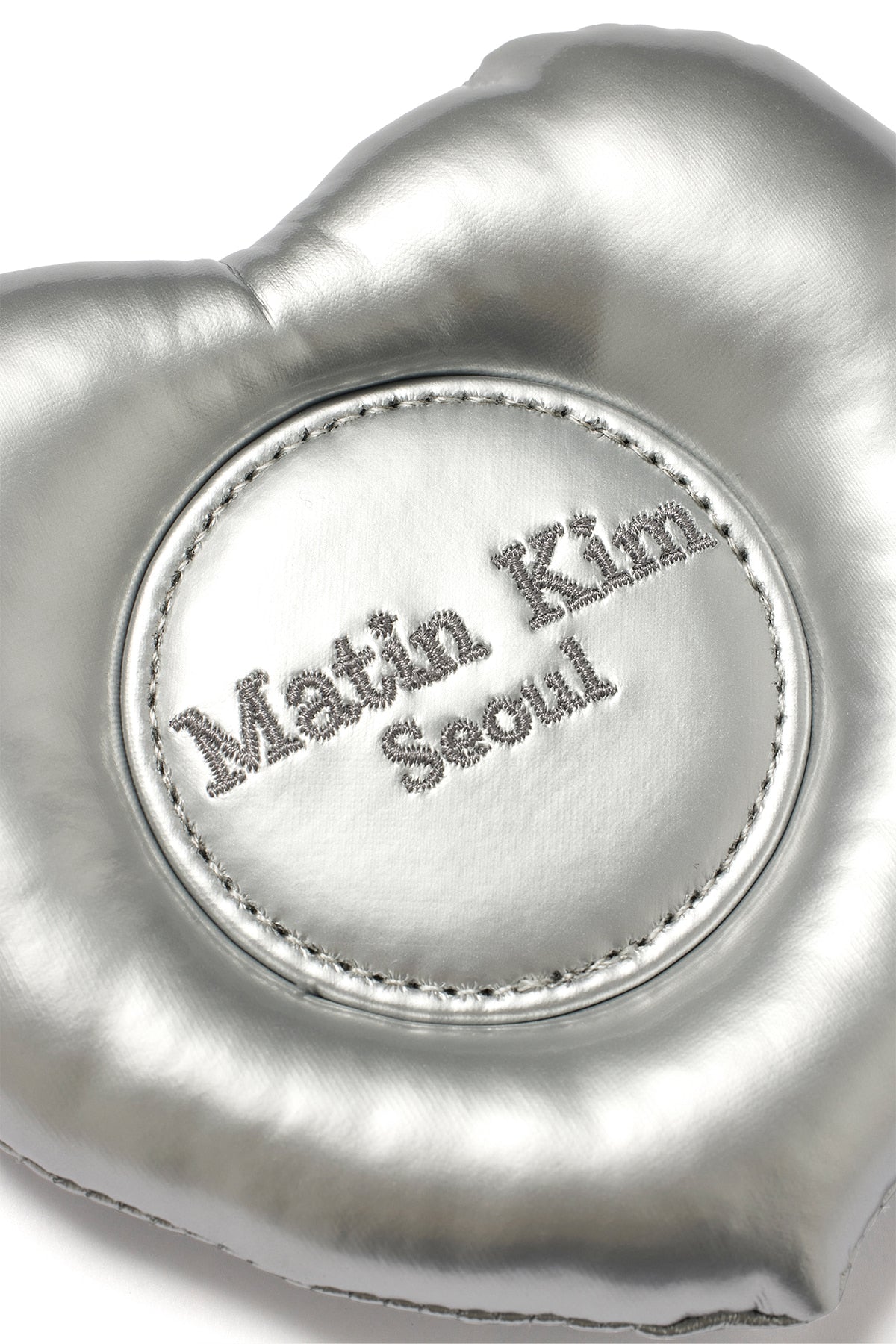 Matin Kim - Puffer Heart Mirror Keyring (Silver) product image 3 | TRAB K-Fashion Australia