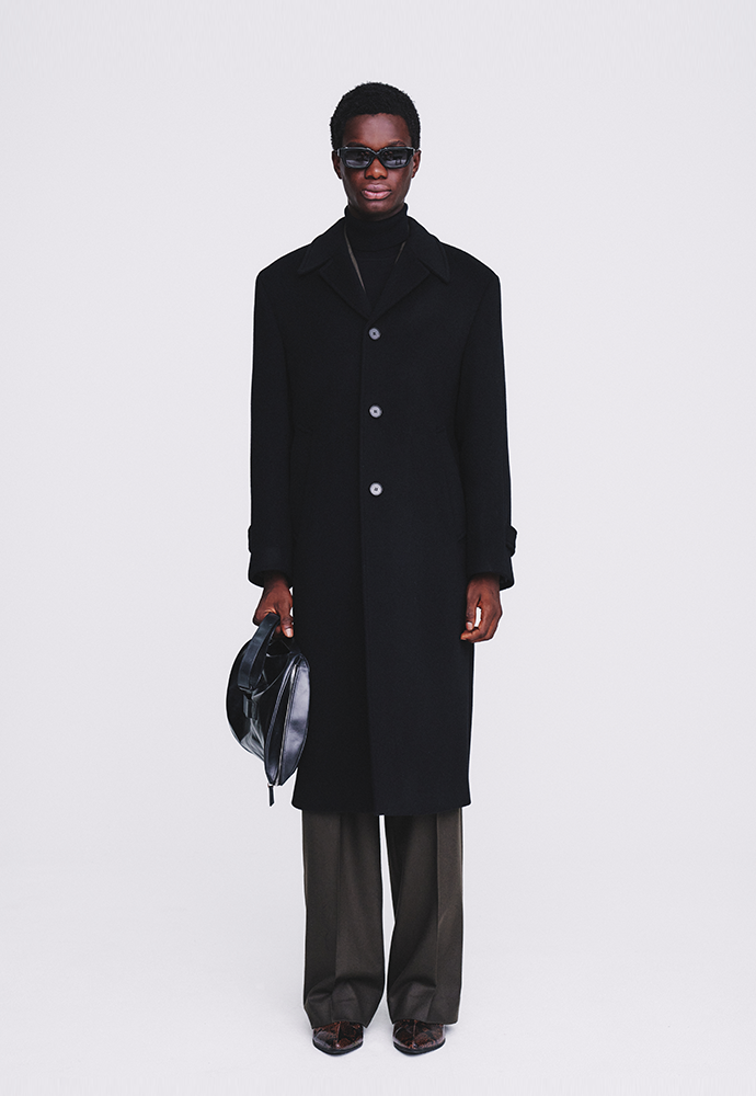 Tonywack - Cashmere Bal Collar Tailored Coat (Black) product image 1 | TRAB K-Fashion Australia