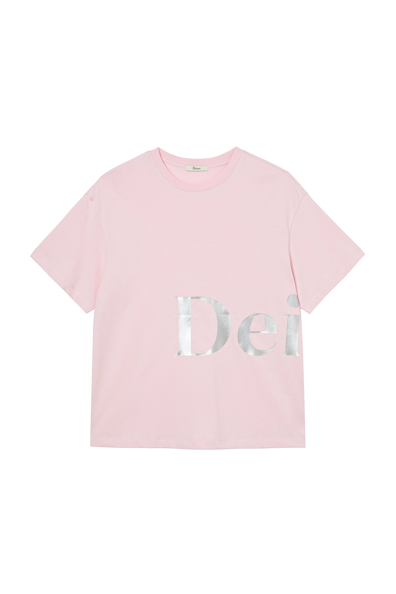 Deinet - Silver Logo T-Shirt (Light Pink) product image 12 | TRAB K-Fashion Australia