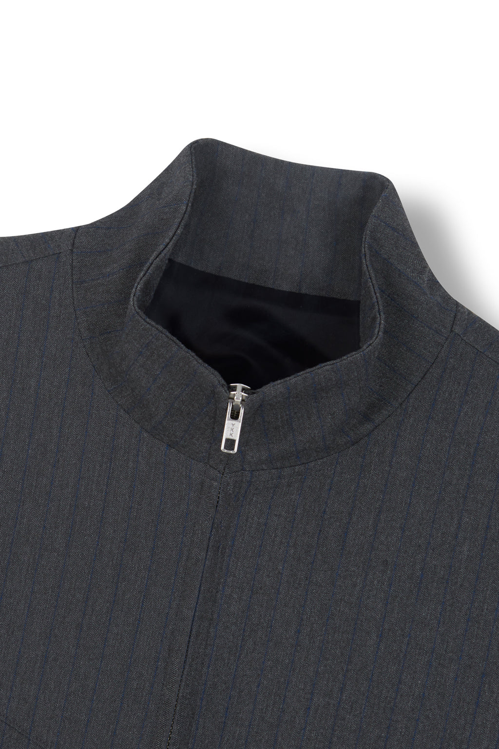 Stu - High Neck Crop Stripe Jacket (Grey) product image 19 | TRAB K-Fashion Australia