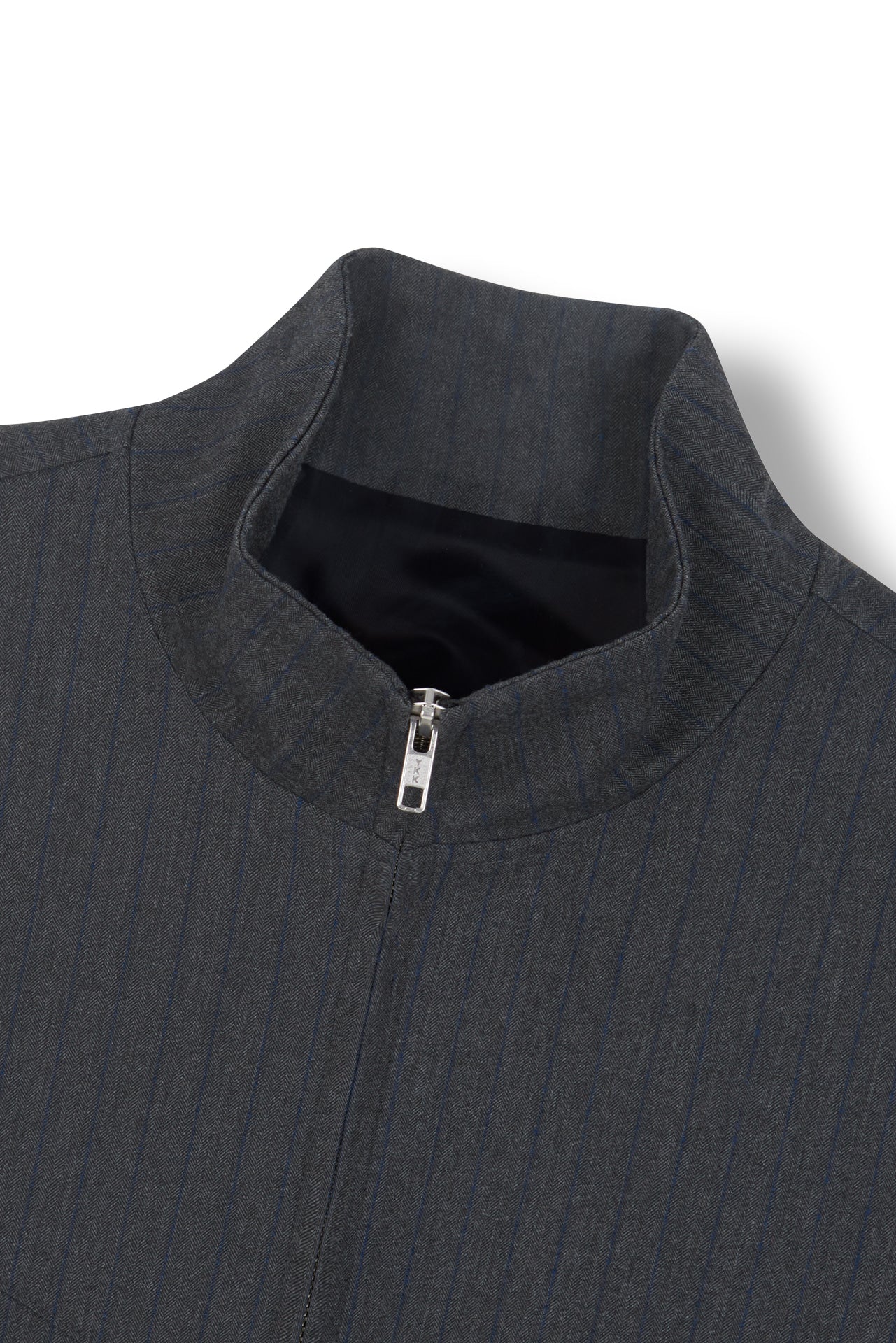 Stu - High Neck Crop Stripe Jacket (Grey) product image 19 | TRAB K-Fashion Australia