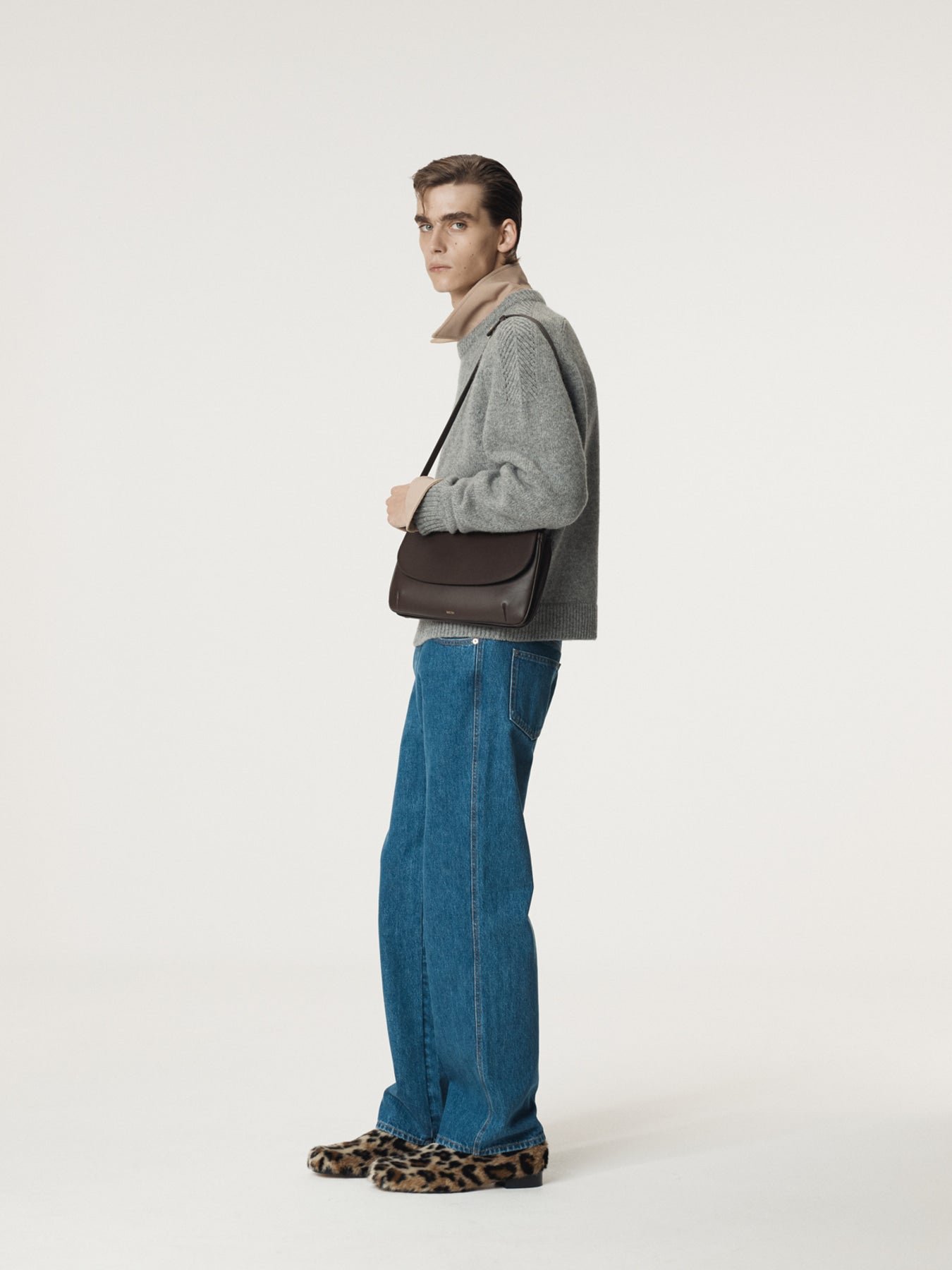 Recto - Shetland Wool Knit Top (Melange Grey) product image 2 | TRAB K-Fashion Australia