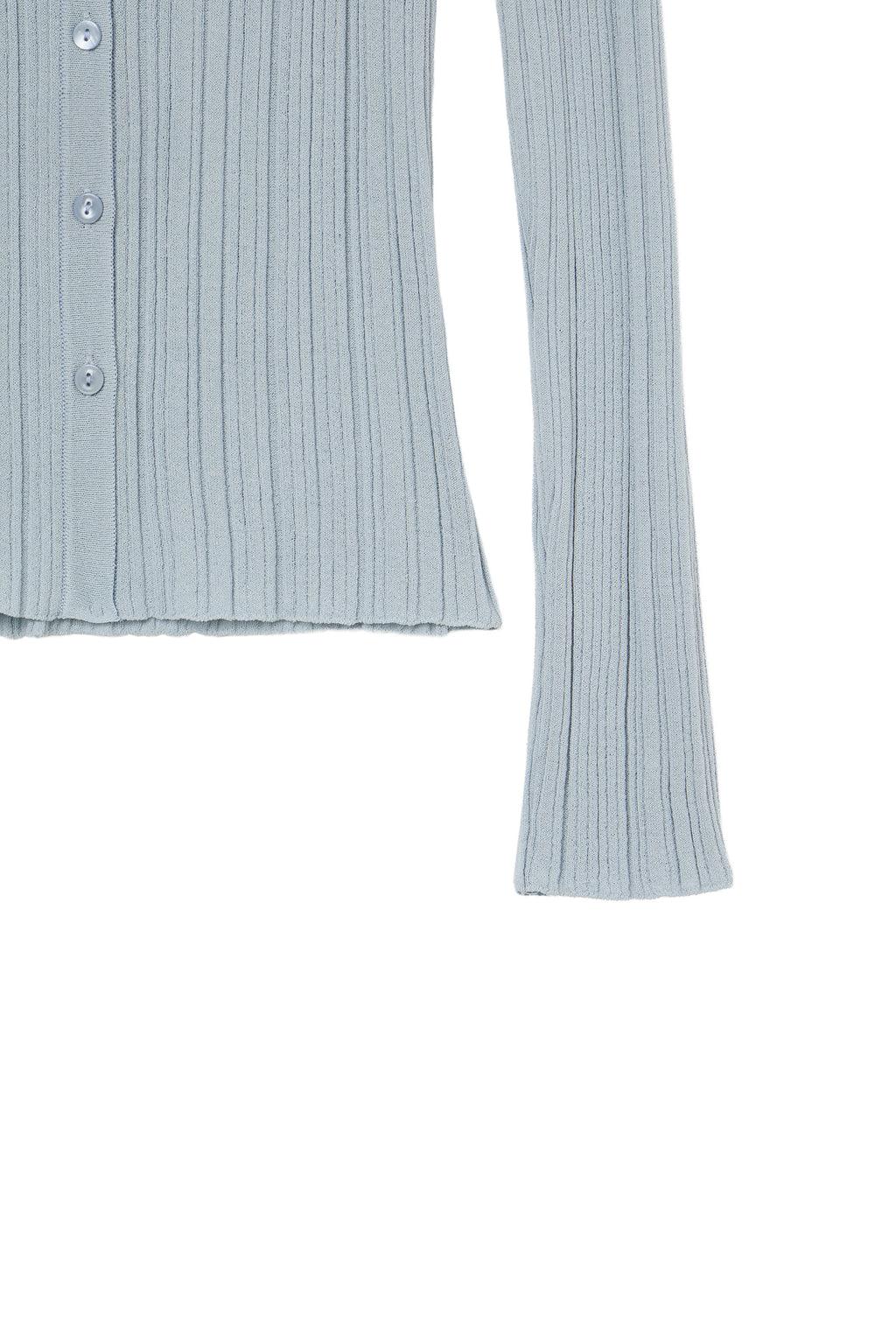 Deinet - Knit Button Hoodie Cardigan (Light Blue) product image 5 | TRAB K-Fashion Australia