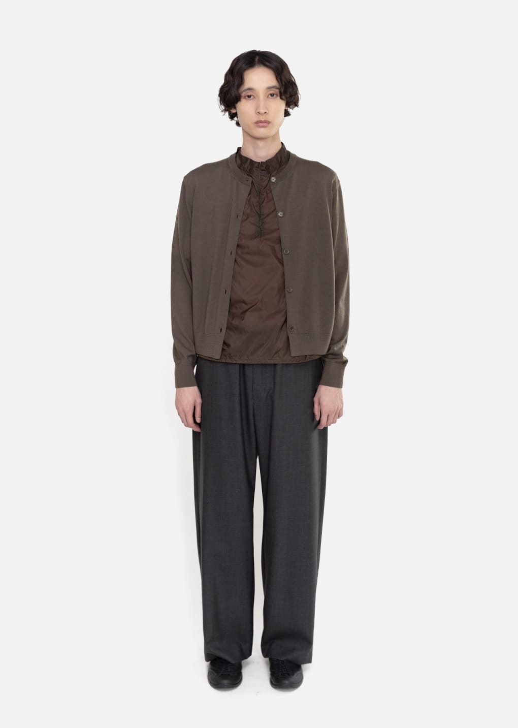 Amomento - Men's Wool Banding Pants (Charcoal) product image 2 | TRAB K-Fashion Australia