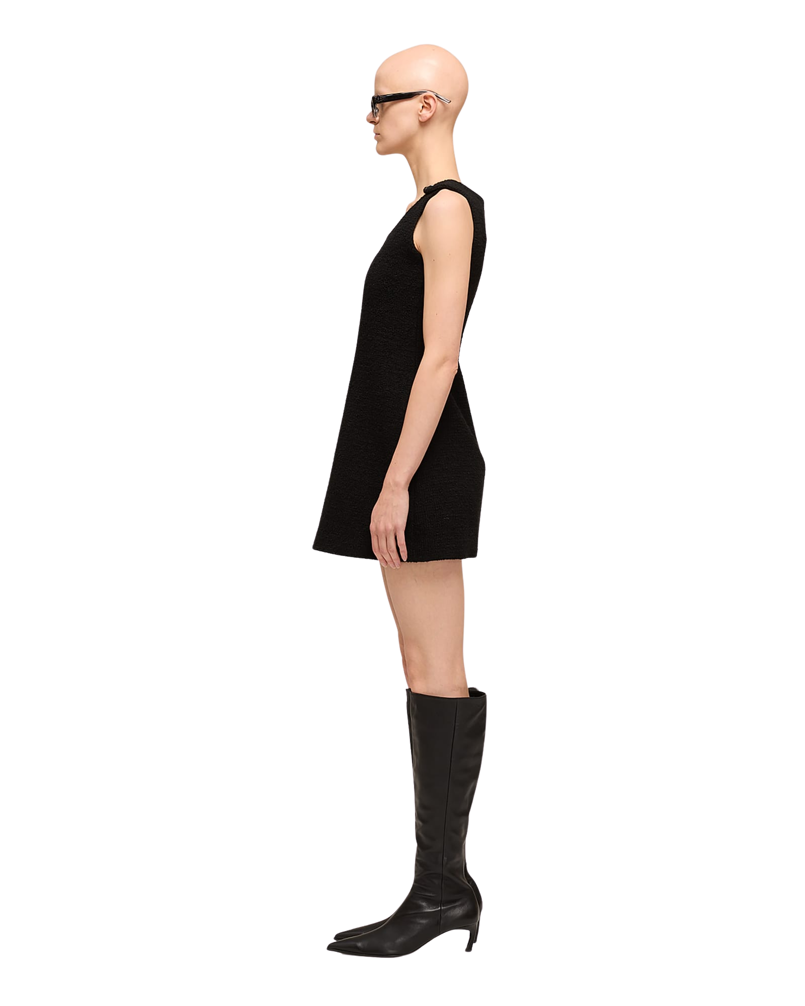 Kimhe Kim - Wool Tweed Sleeveless Mini Dress (Black) product image 3 | TRAB K-Fashion Australia