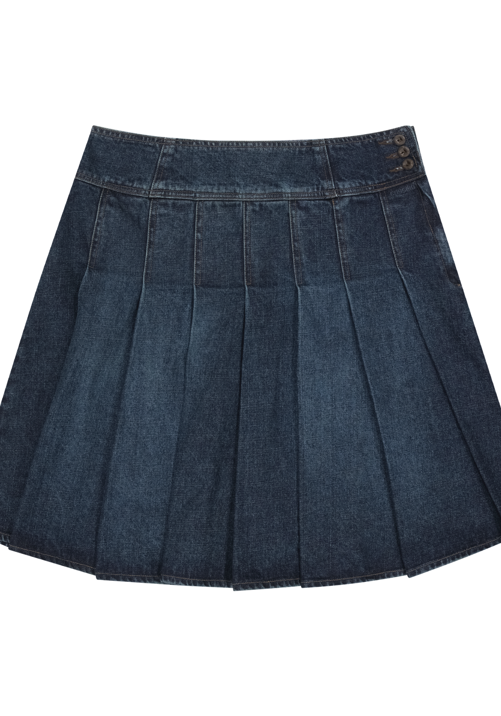 Coyseio - Deep Denim Pleats Skirt (Navy) product image 2 | TRAB K-Fashion Australia