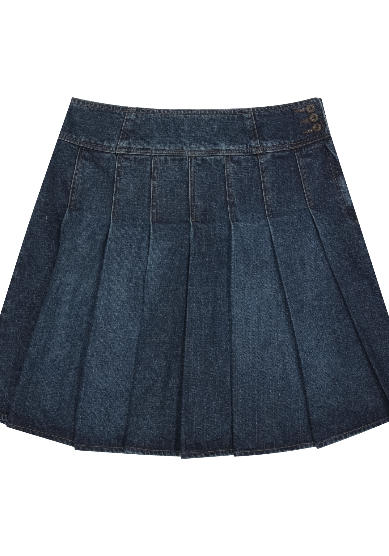 Coyseio - Deep Denim Pleats Skirt (Navy) product image 2 | TRAB K-Fashion Australia