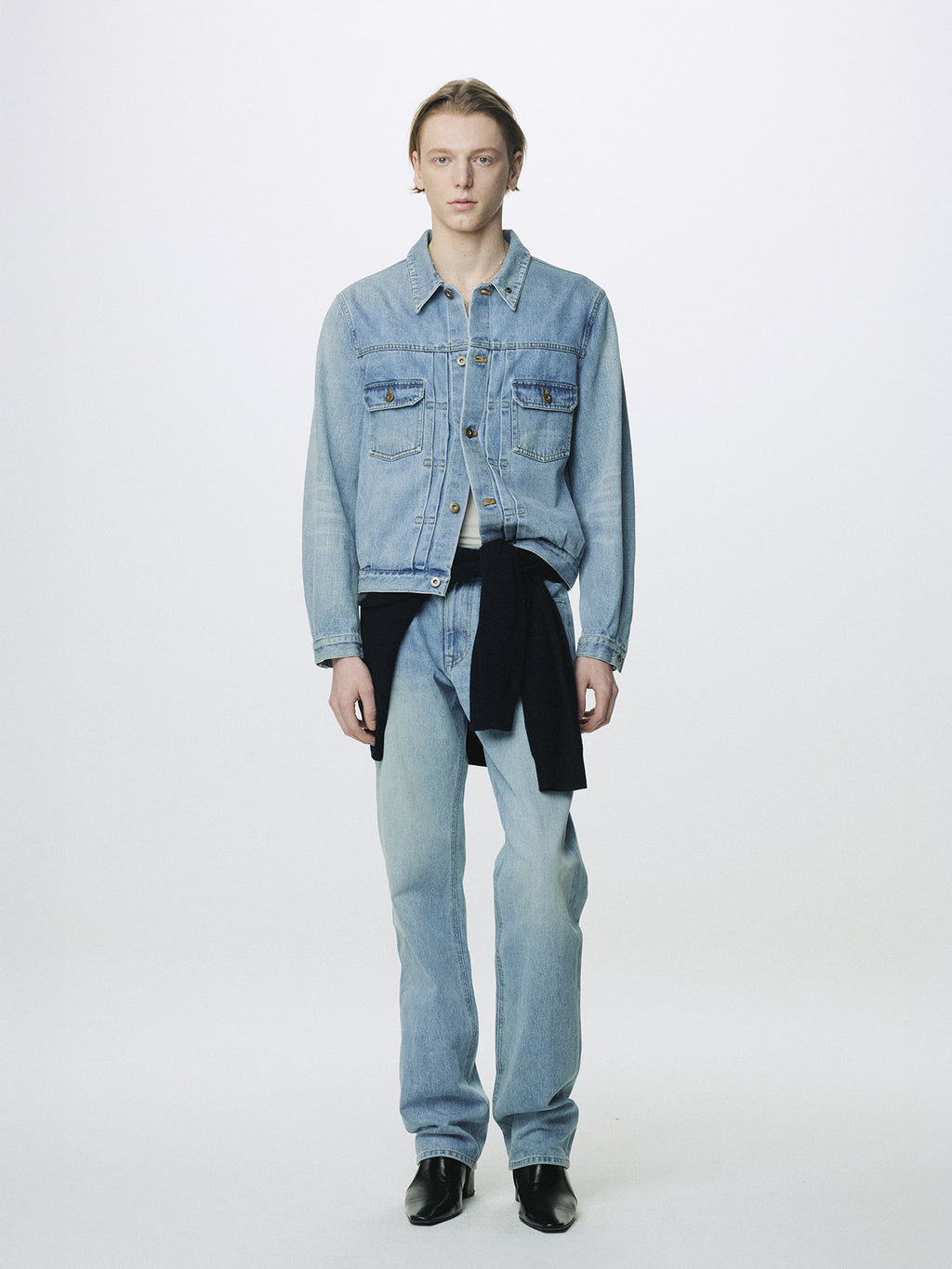 Tonywack - Type-2 Denim Trucker (Light Blue) product image 2 | TRAB K-Fashion Australia