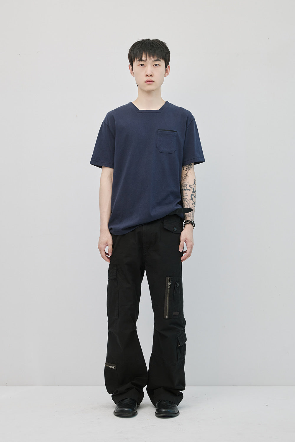 Hatchingroom - Square Neck Tee (Dark Navy) product image 9 | TRAB K-Fashion Australia