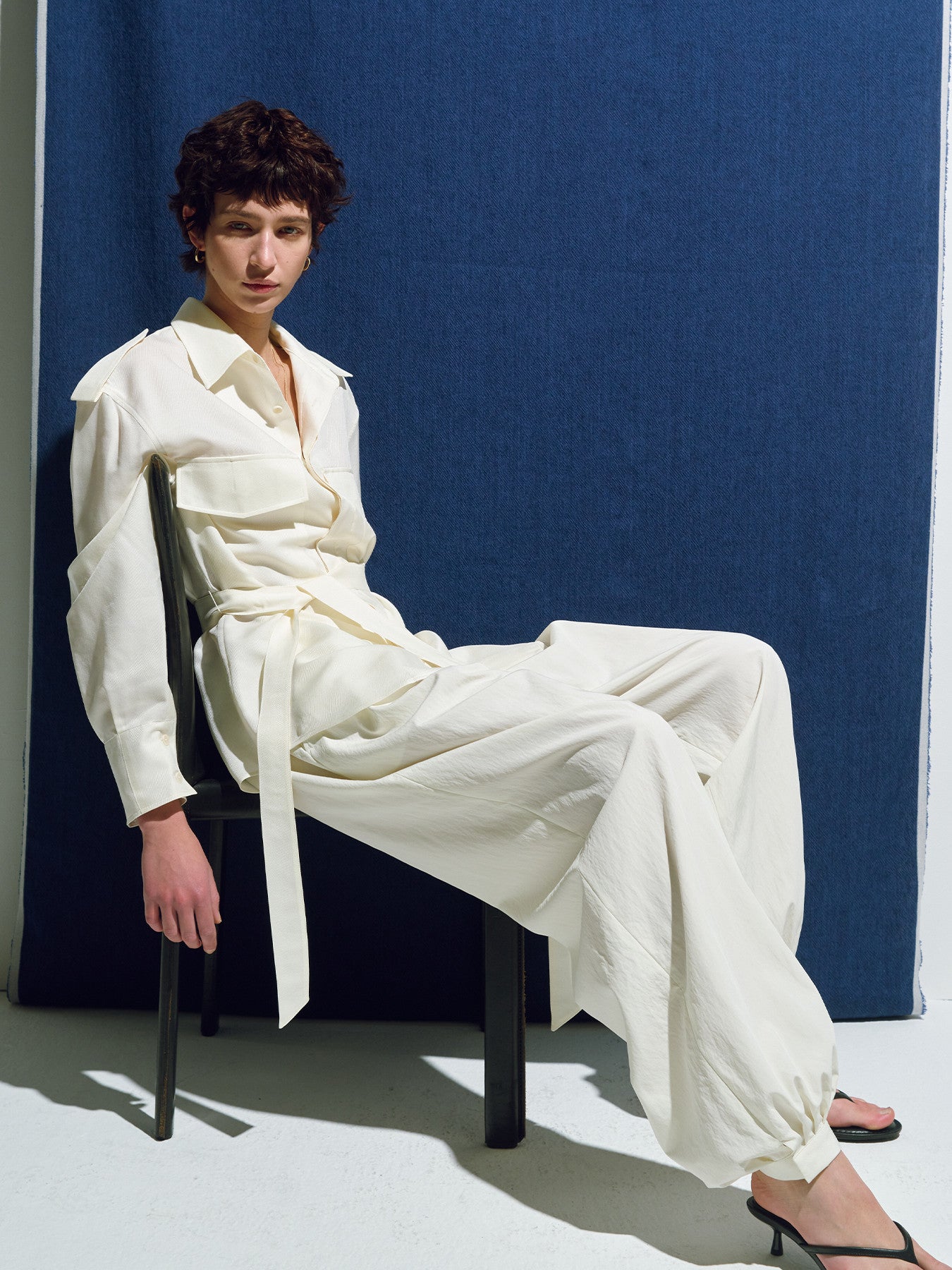 Tonywack - Pleated Voluminous Pants (Off White) product image 7 | TRAB K-Fashion Australia