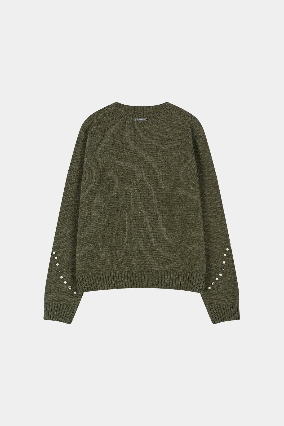 Andersson Bell - Roghen Studded Cardigan (Moss Khaki) product image 13 | TRAB K-Fashion Australia