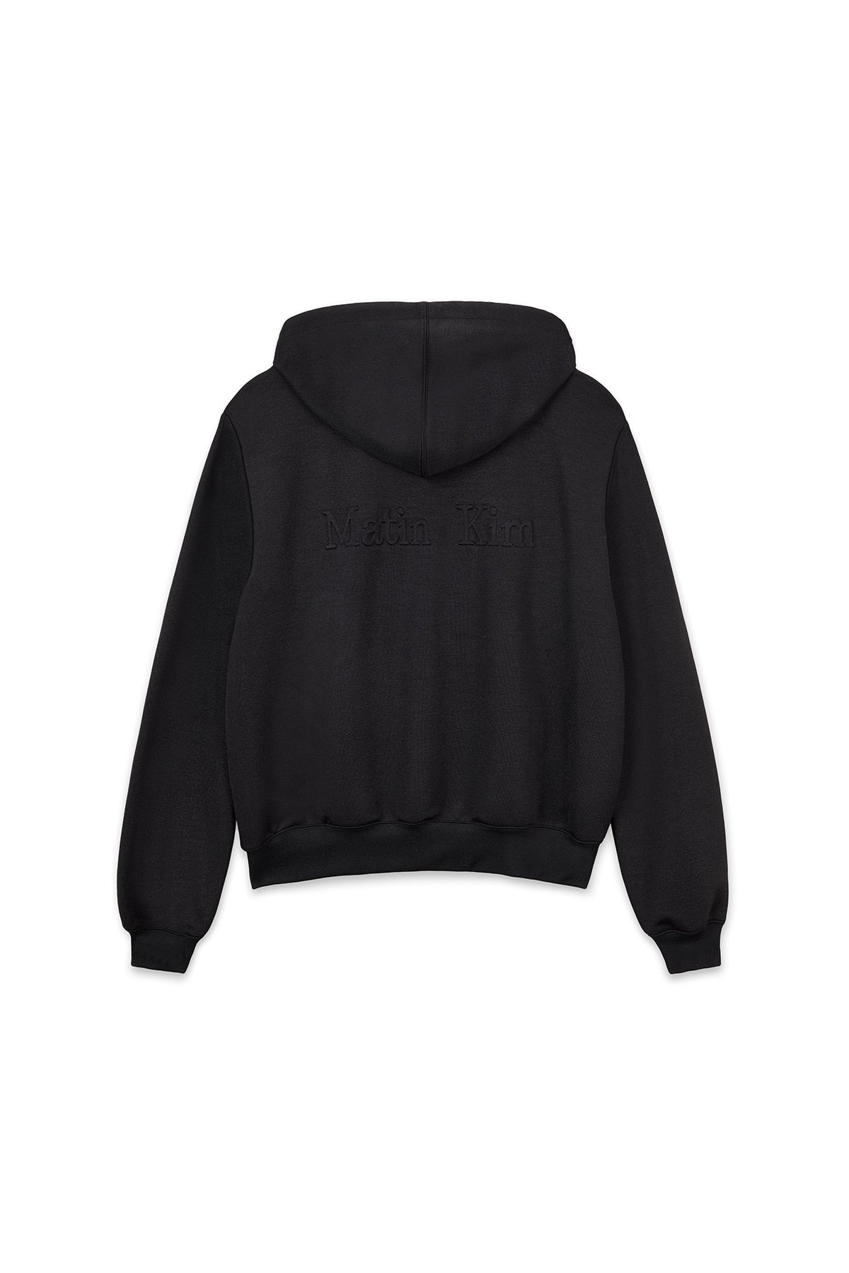 Matin Kim - Back Logo Glitter Hoody Zip Up (Black) product image 2 | TRAB K-Fashion Australia