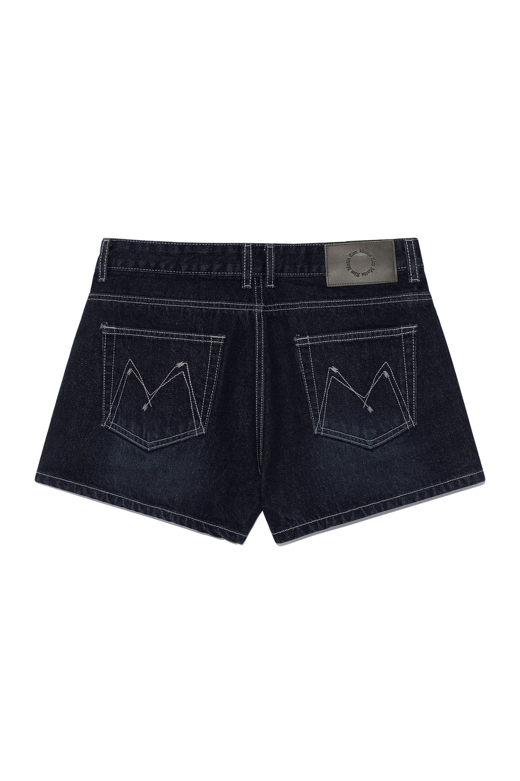 Matin Kim - Stitch Point Denim Shorts (Black) product image 2 | TRAB K-Fashion Australia