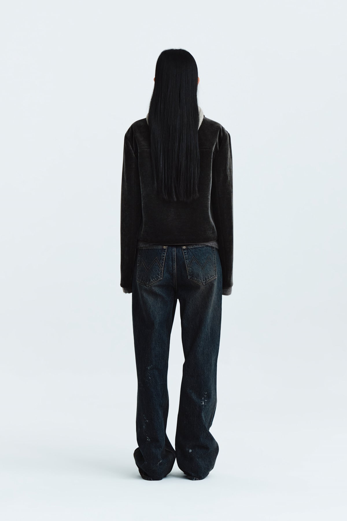 Matin Kim - Velvet Double Crop Jacket (Khaki Brown) product image 8 | TRAB K-Fashion Australia