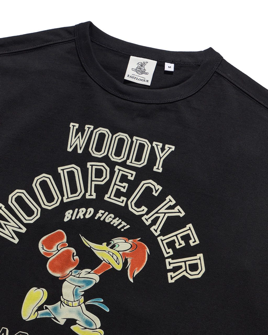 Eastlogue - Fight Woody Flocking L.s T-shirts (Black) product image 3 | TRAB K-Fashion Australia