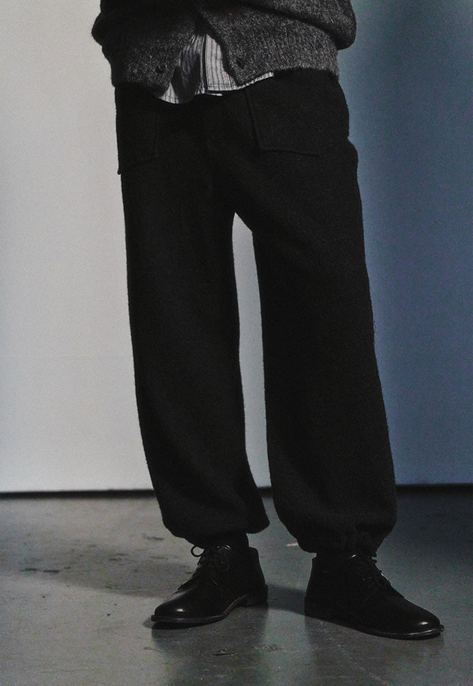 Art if acts - Washed Wool US M-35 Pants (Black) product image 5 | TRAB K-Fashion Australia